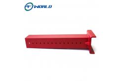 China ODM Bending Sheet Metal Parts Red Bracket Powder Coating Computer Accessories supplier