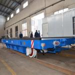 Industry Metallurgy Material Handling Trolley , 50T Motorized Rail Cart for sale