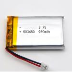 503450 Li Polymer Battery 950mAh 3.7V With Connector for sale