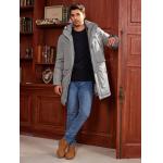 Business Elegance Long Detachable Hood Winter Thickened Jacket Men Winter Proof Water Proof
