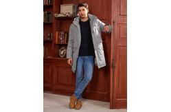 China Business Elegance Long Detachable Hood Winter Thickened Jacket Men Winter Proof Water Proof supplier