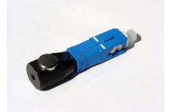 China Compact Bare FC Fiber Optic Adaptor Ceramic Sleeve With Metal Housing supplier