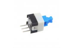 China 7x7 Single Row Three Pins Self Lock Push Button ROHS Approved supplier