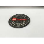 High Density Silicone Unique Iron On Patches Felt Fabric Labels Custom Logo Printing
