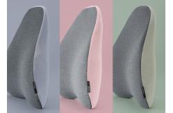 China Medium Light Hardness Memory Foam Seat Back Cushion Removable Poly Cotton Cover supplier