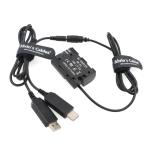 DR-E6 Dummy Battery 1.9m Camera Power Adapter for Canon EOS