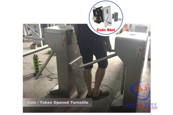 Toilet Swimming Pool Entrance Half Height Coin / Token Operated Half Height Turnstiles