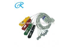 China Multifunction EKG Cables Electrodes ECG Machine Parts Nickel Plating For Child supplier