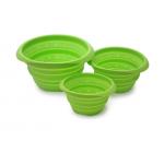 Food Grade Foldable Salad Bowl Travel Silicone Mixing Bowls 850ml 1590ml 3500ml for sale