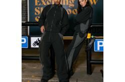 China Heavyweight 100% Polyester Jogging Suits Patchwork XXS-5XL Custom Windbreaker Set supplier
