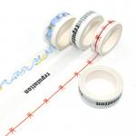 Chinese Custom Printed Washi Paper Tape Japanese Washi Masking Tape Recollections Washi Tape for sale