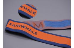 China Custom 35mm Recycled Jacquard Elastic Band Double Sided For Garments supplier
