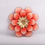 Exquisite Metal Flower Ornaments Customized Metallic Wall Decor Rustproof for sale