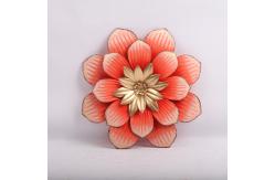 China Exquisite Metal Flower Ornaments Customized Metallic Wall Decor Rustproof supplier