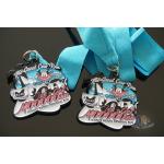 Great Cow Run Metal Award Medals Sport Softball Events Medallion Spray Black Plating for sale