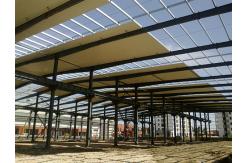 China Painted Steel Structure Factory Q235 Q355B Hot Dipped Galvanized supplier