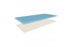 China Biopreferred Dual Layer Memory Foam Mattress Topper For Pressure Relief supplier