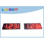 7 Segments Led Price Signs For Gas Stations Hanging / Mounting Installation for sale