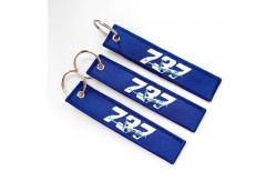China Custom 737 Aviation Keychain - OEKO-TEX® Polyester + Laser Engraving supplier