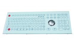 China Custom Dustproof industrial membrane keyboard wih 38 laser trackball supplier