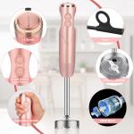 Golden Pink Immersion Stick Blender 5 In 1 With 304 Stainless Steel Blades for sale