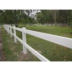 Stable White 3rails Design PVC Fence Plastic Vinyl Ranch Paddock Horse Fence