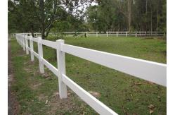 China Stable White 3rails Design PVC Fence Plastic Vinyl Ranch Paddock Horse Fence supplier