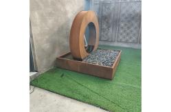 China Commercial Customizable Corten Steel Garden Water Features Weather Resistance supplier