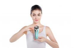 China RF Ultrasonic Wave Face Beauty Device Home Use Red Blue Light Therapy supplier