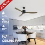 1stshine Low Noise Ceiling Fan with Silent DC Copper Motor and 6 Speed Remote Control for sale