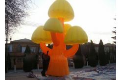 China advertising inflatable mushroom tree model with custom logo printing supplier