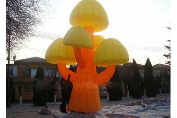 advertising inflatable mushroom tree model with custom logo printing