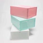 Multifunctional Stackable Shoe Storage Boxes , Thickened Plastic Shoe Containers for sale