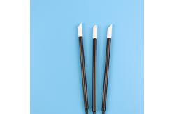 China Cleanroom Black Handle  PU Head PP Stick Foam Cleaning Swabs High Absorbency supplier