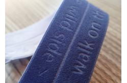 China Spandex Polyester Fold Over Coloured Elastic Bands Webbing Tape Carton Packing supplier