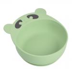 Green Bear Silicone Feeding Bowl Round Silicone Bowl Non Toxic for sale