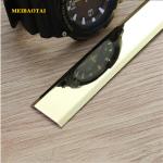 Golden Flat Stainless Steel Tile Trim Accessories Wall Tile Strip 10FT Length for sale