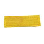 Twist Pile Metal Buckles Clip Flat Mop Refill Pad 18 Inch Yellow for sale