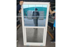 China Vertical Lifting Vinyl UPVC Window Single Hung Energy Efficient Balance supplier