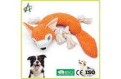 China Waterproof 9.5 Inch Pet Plush Toy 4 Rope Knots With Squeaky supplier