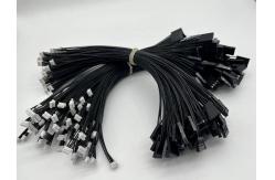 China 2.54mm Pitch 4 Pin Dupont Cable Assembly UL1007 24awg Black Customized Length supplier