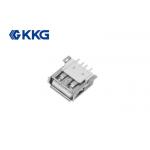 High Temperature Resistant USB Female Socket Right Angle 5000cycles for sale
