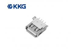 China High Temperature Resistant USB Female Socket Right Angle 5000cycles supplier