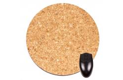 China Dia 21cm Round Cork Mouse Pads Biodegradable Antiskid Custom LOGO supplier