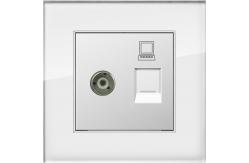 China UK standard Multimedia Wall Socket , Data Socket Outlet Rj45 CAT 5 / 6 supplier