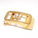 Custom Fashion Lucury Design Gold Color 3.5Cm Stainless Steel Automatic Belt Buckle for sale