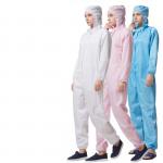 ESD Lint Free Garments Unisex Dustproof Antistatic Clean Room Suit for sale