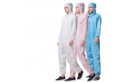 China ESD Lint Free Garments Unisex Dustproof Antistatic Clean Room Suit supplier
