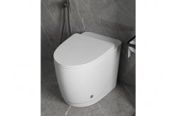 China Modern Advanced Foot Sensor Intelligent Water Closet White Ceramic Bathroom supplier
