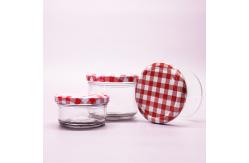 China Personalized Custom Clear Frosted Freezing Glass Jar Honey For Jam Honey supplier